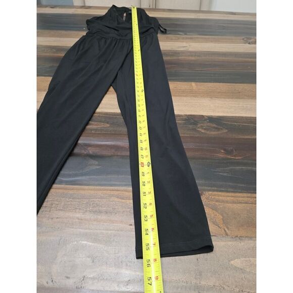 White House Black Market Sleeveless Black Jumpsuit Stretchy V Neck Glam Size 2 - Picture 8 of 10